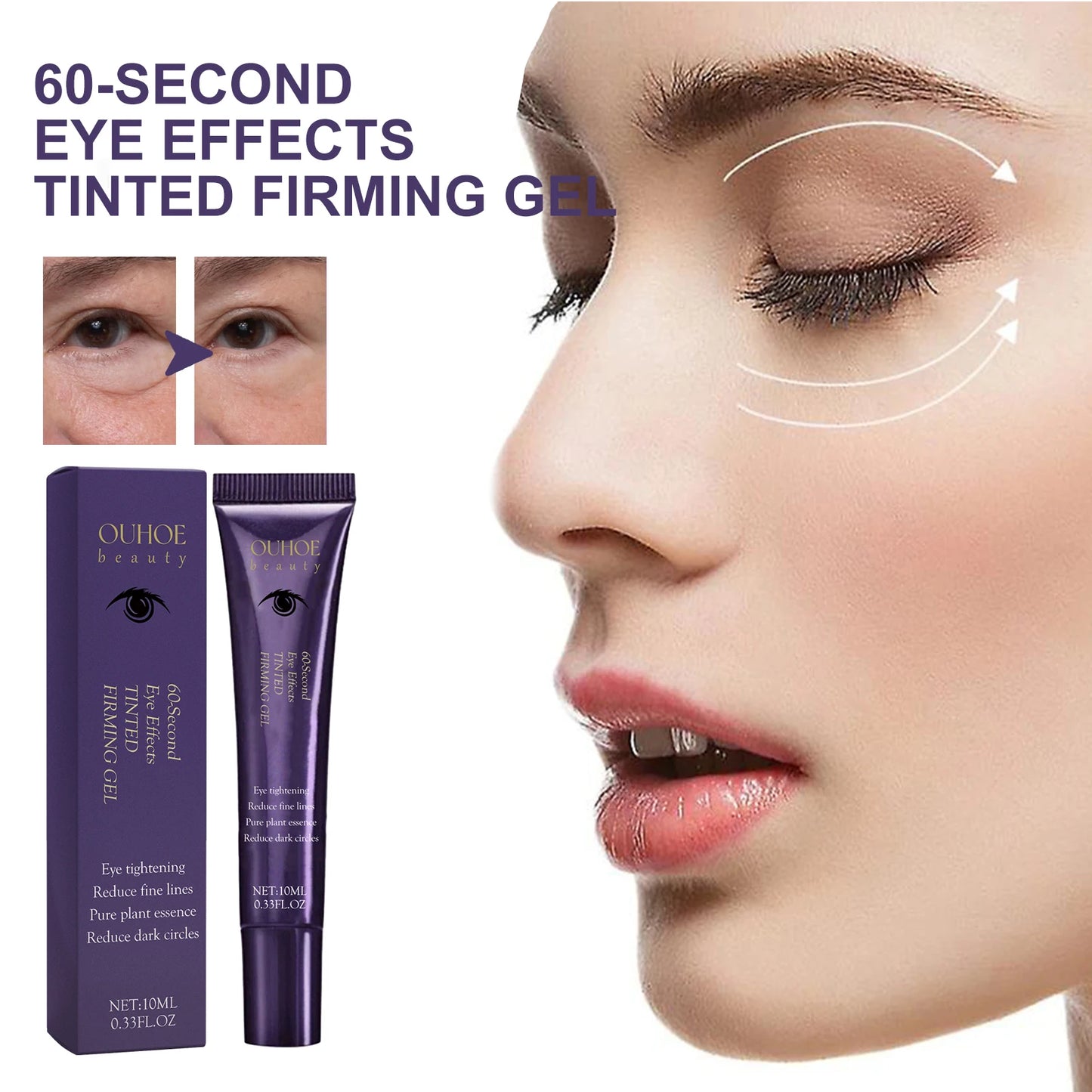 Niacinamide Eye Cream Lightens Dark Circles Tightens Skin, Instant Eye Repair Essence Stick, Women's Eye Care Products