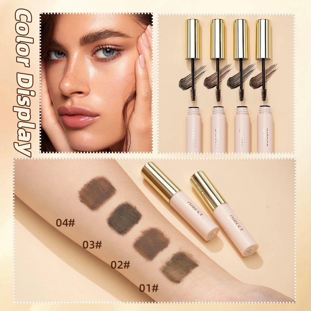 QIBEST Eyebrow Cream Gel Waterproof Makeup Eyebrow Gel Coffee Black Brown Paint Tint Pigment Eyebrow Enhancers Cosmetics