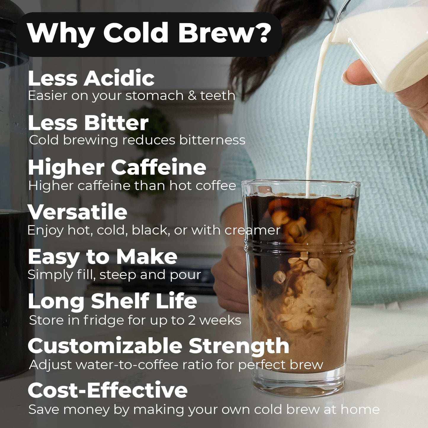 VINCI Express 2 Cold Brew Pro 100 Electric Cold Brew Coffee Maker: Fast, Customizable, Low-Acid Brews with Patented Circle Flow Technology Digital Controls Self-Cleaning Function