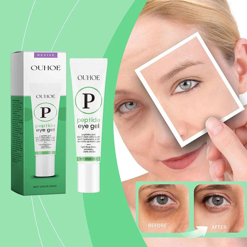 Peptide Anti Dark Circle Eye Cream Eye Bags Caffeine Anti-Wrinkle Massage Fine Lines Firm Whitening Cream Eyes Skin Care Beauty