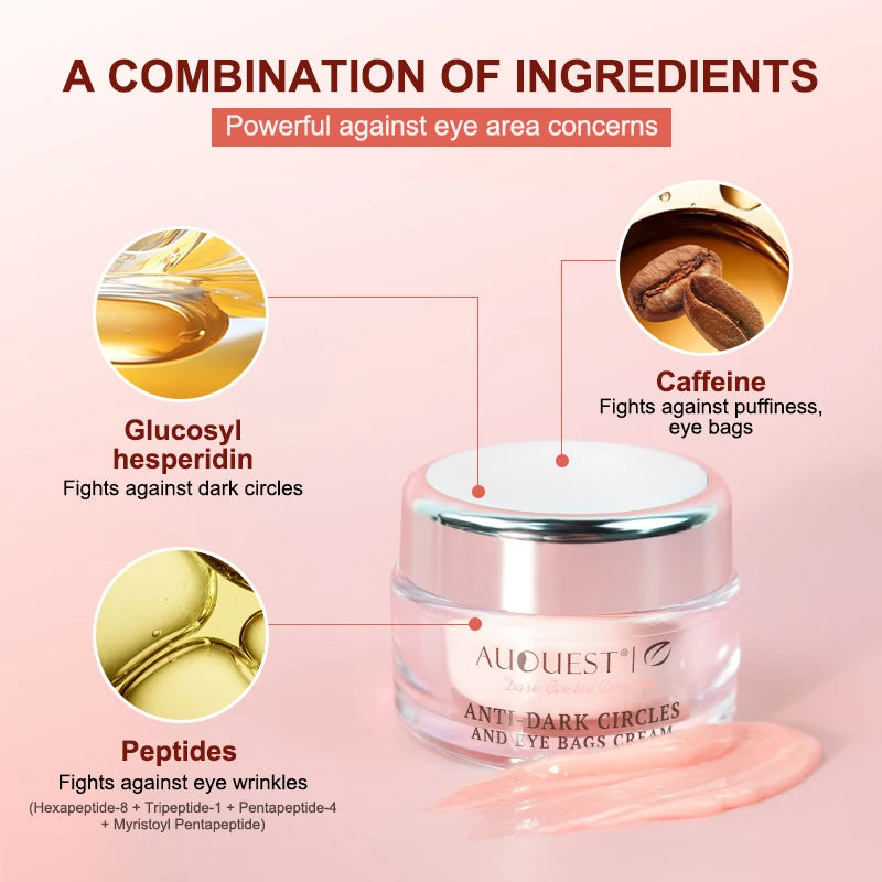 Anti Dark Circle Eye Cream Caffeine Whitening Moisturizing Wrinkle Remover Cream Eyes Bags Lifting Firming Skin Care Products
