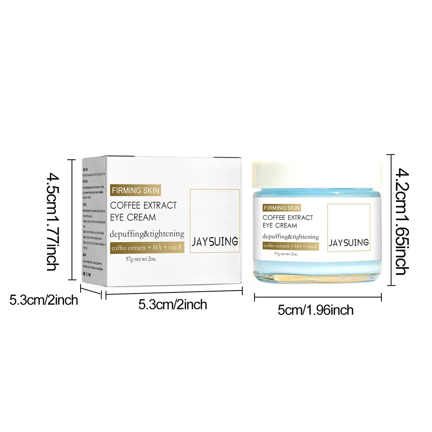 Jaysuing Coffee Firming Eye Cream Fading Dark Circles Eye Skin Around Eyes Moisturizing Fade Fine Lines & Dark Circles Eye CareJ
