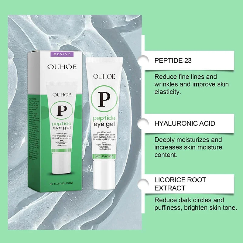Peptide Anti Dark Circle Eye Cream Eye Bags Caffeine Anti-Wrinkle Massage Fine Lines Firm Whitening Cream Eyes Skin Care Beauty