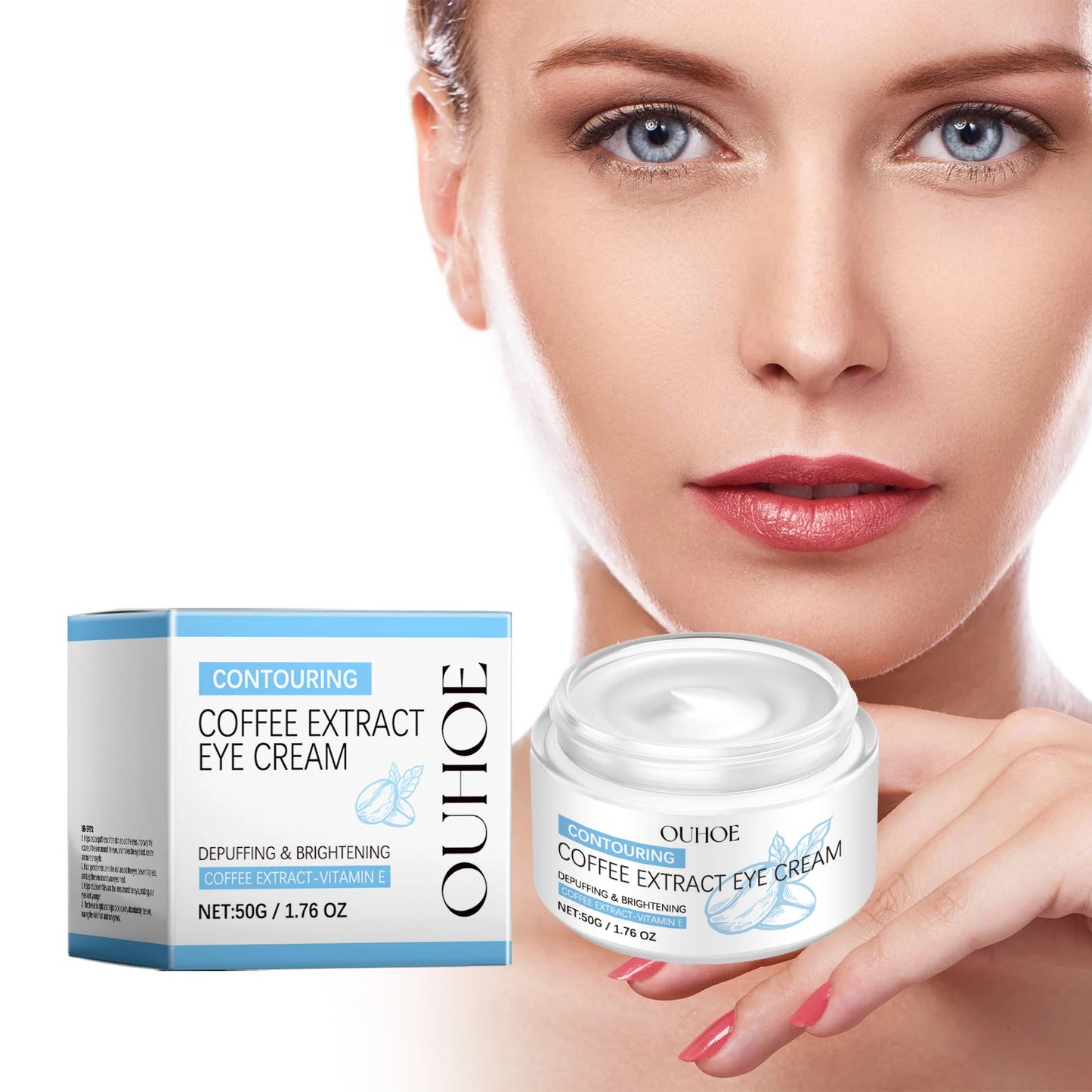 Caffeine Dark Circle Eye Cream Eye Bag Caffeine Lightens Wrinkles and Removes Fine Lines Firming and Brightening Cream Eye Area
