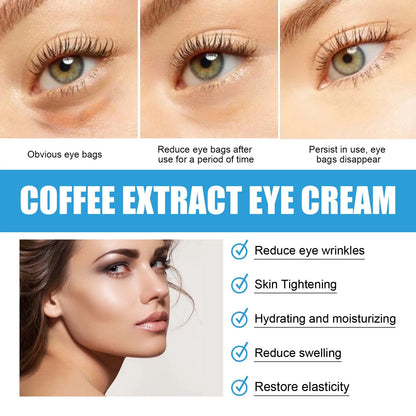 Caffeine Dark Circle Eye Cream Eye Bag Caffeine Lightens Wrinkles and Removes Fine Lines Firming and Brightening Cream Eye Area