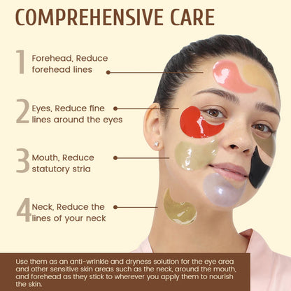 Caffeine Collagen Under Eyes Patches Lighten Dark Circles Bags Puffiness Fine Lines Wrinkle Nourish Eye Skin Care Eye Mask 60pcs