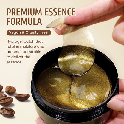 Caffeine Collagen Under Eyes Patches Lighten Dark Circles Bags Puffiness Fine Lines Wrinkle Nourish Eye Skin Care Eye Mask 60pcs