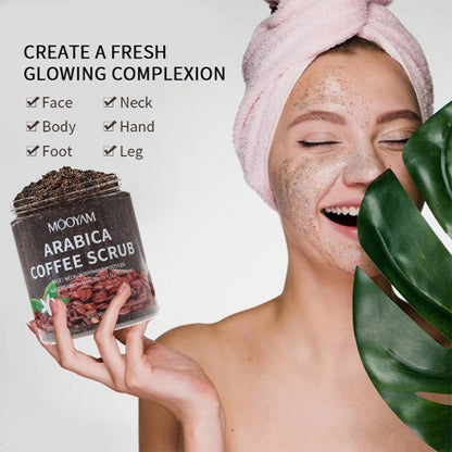 250g Arabica Coffee Body Scrub Cream Dry Dead Skin Exfoliating Polish Paste Anti Cellulite Stretch Mark Deep Drop Shipping