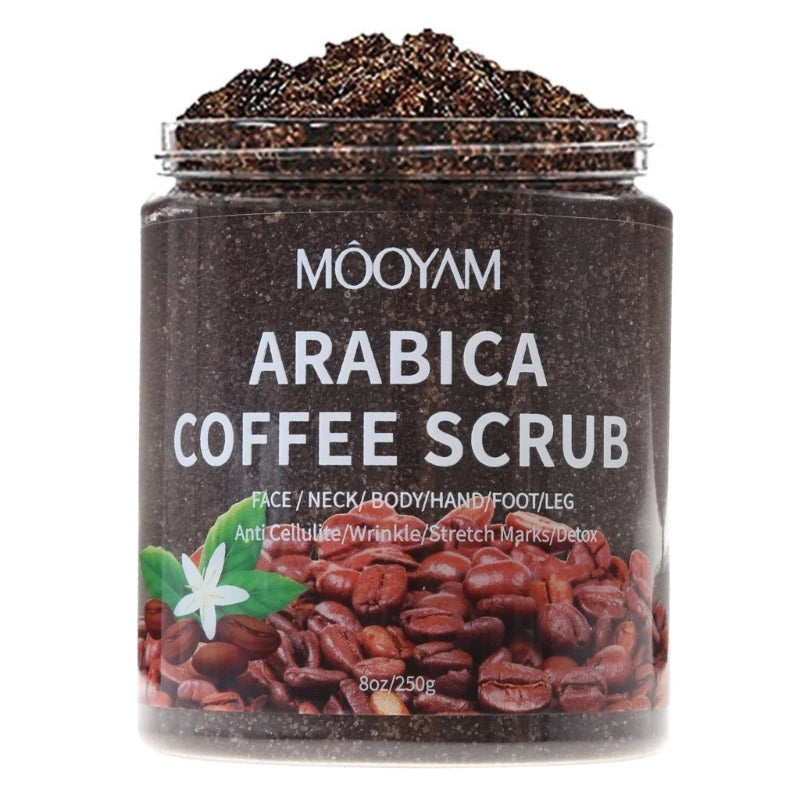 250g Arabica Coffee Body Scrub Cream Dry Dead Skin Exfoliating Polish Paste Anti Cellulite Stretch Mark Deep Drop Shipping