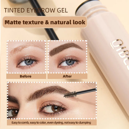 QIBEST Eyebrow Cream Gel Waterproof Makeup Eyebrow Gel Coffee Black Brown Paint Tint Pigment Eyebrow Enhancers Cosmetics
